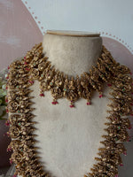 Antique Lakshmi Pink Beads Classic Antique Haram set