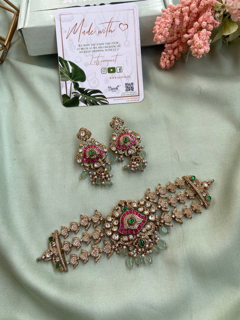Victorian Bridal Necklace Combo set