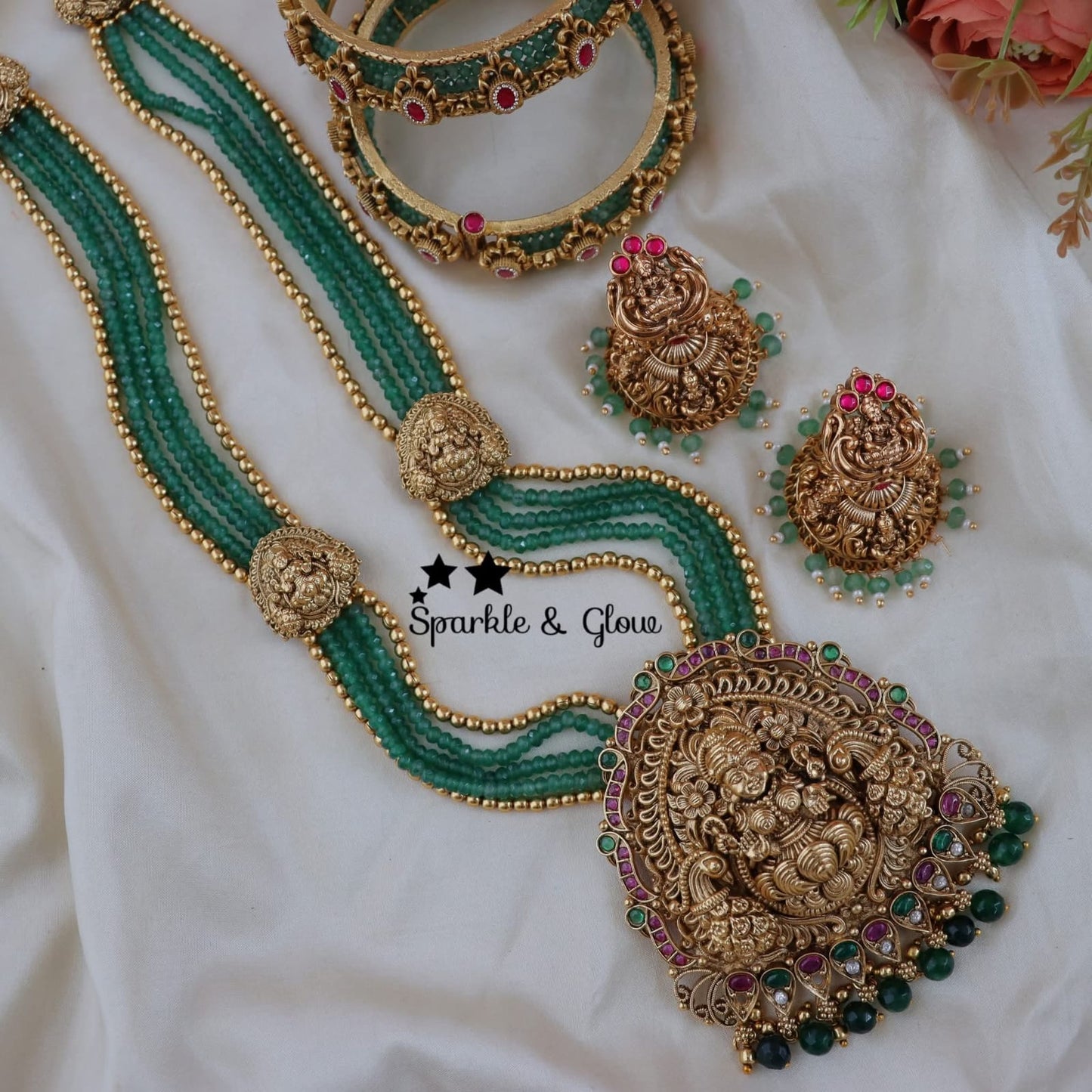 Shrya Super Kemp Necklace Set